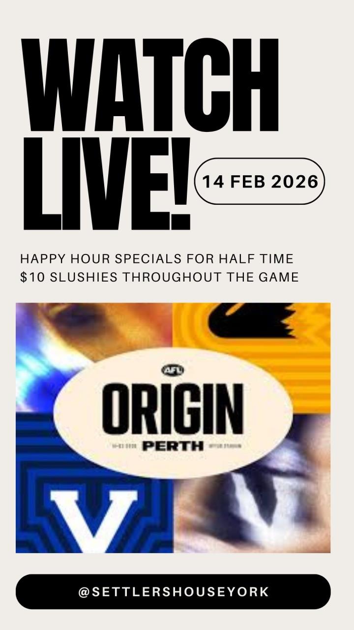 AFL State of Origin at Settlers House