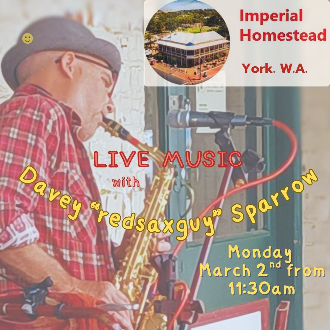 Live Music Labour Day at the Imperial Homestead.