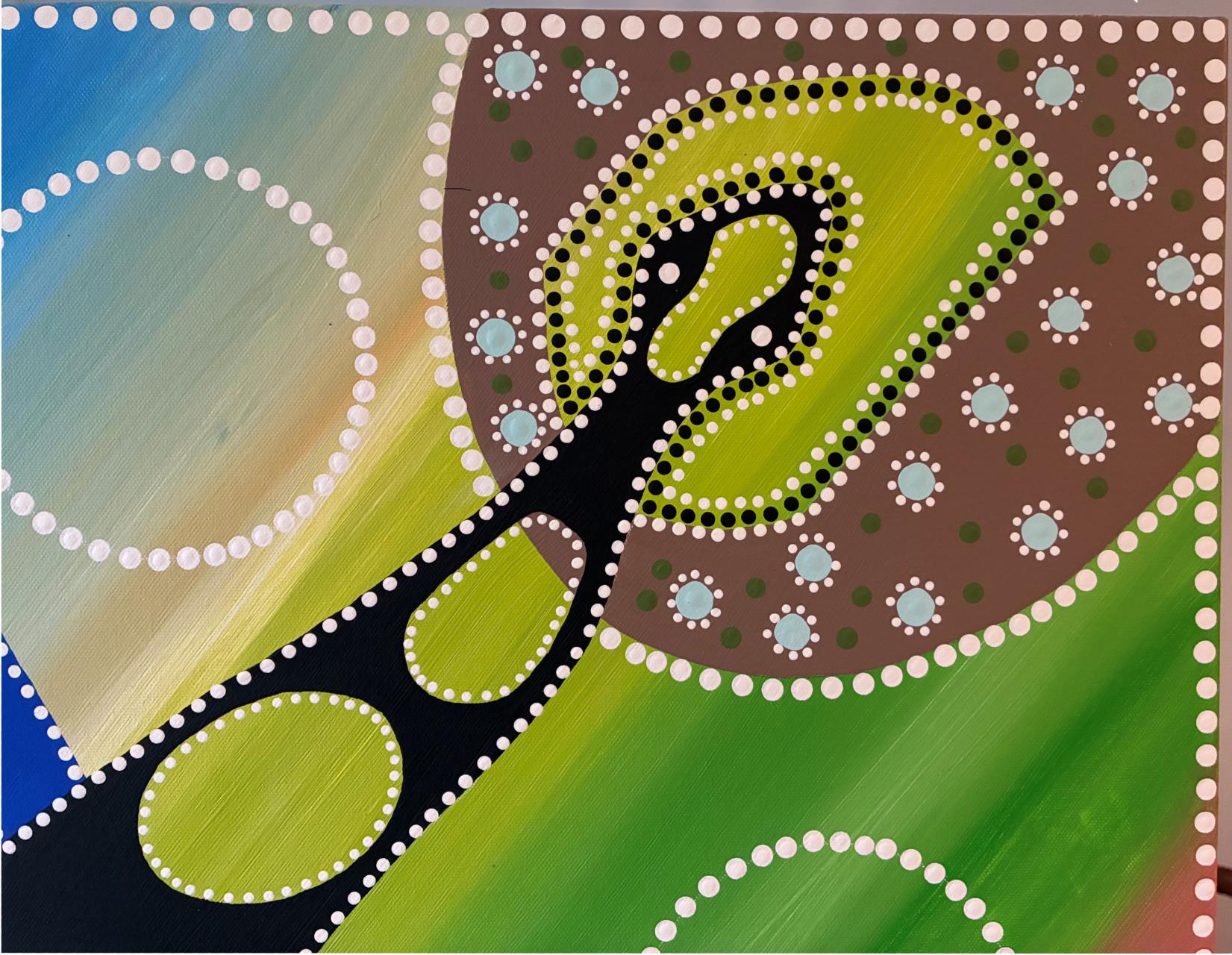 Meet Artist Dennis Noongali Kickett in residence in the Gallery