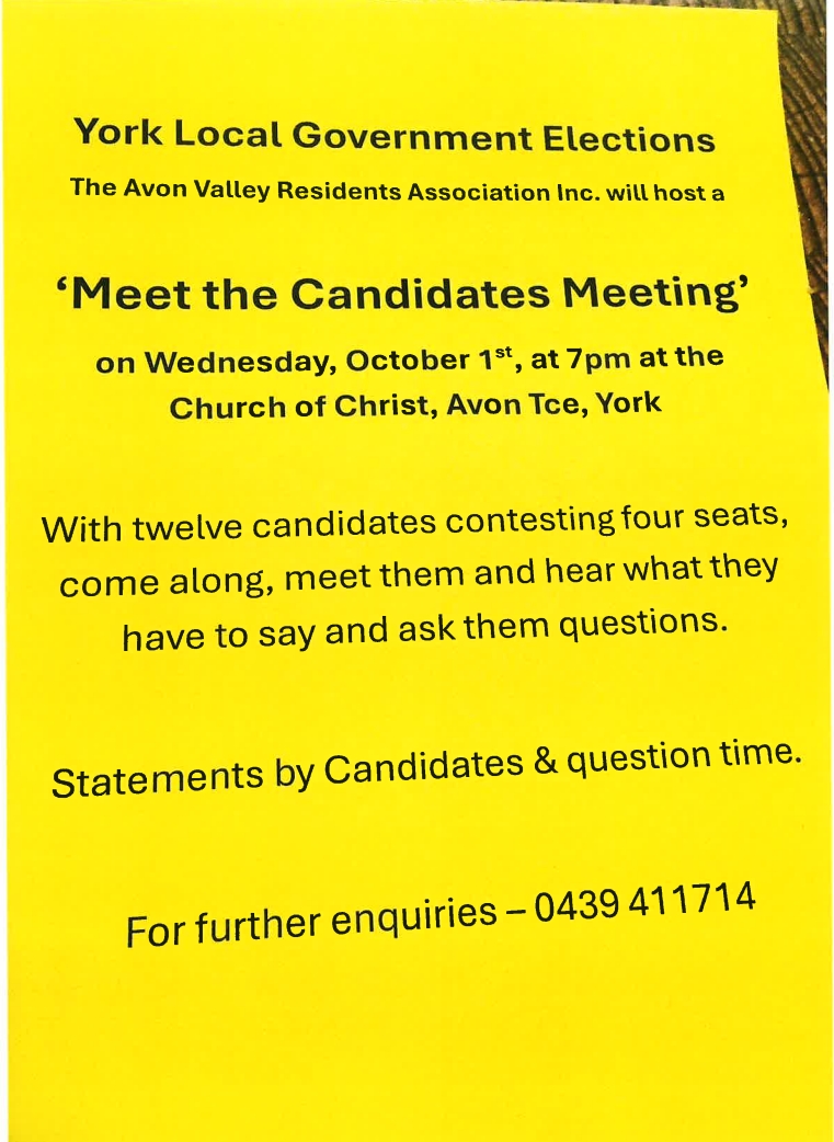 ‘Meet the Candidates’ Meeting