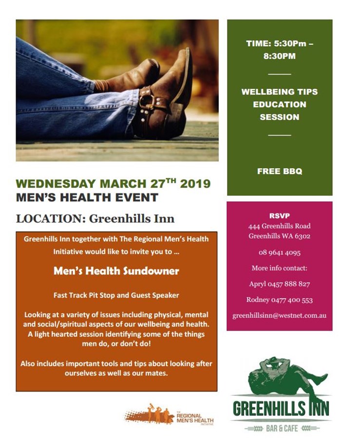 Mens Health Sundowner