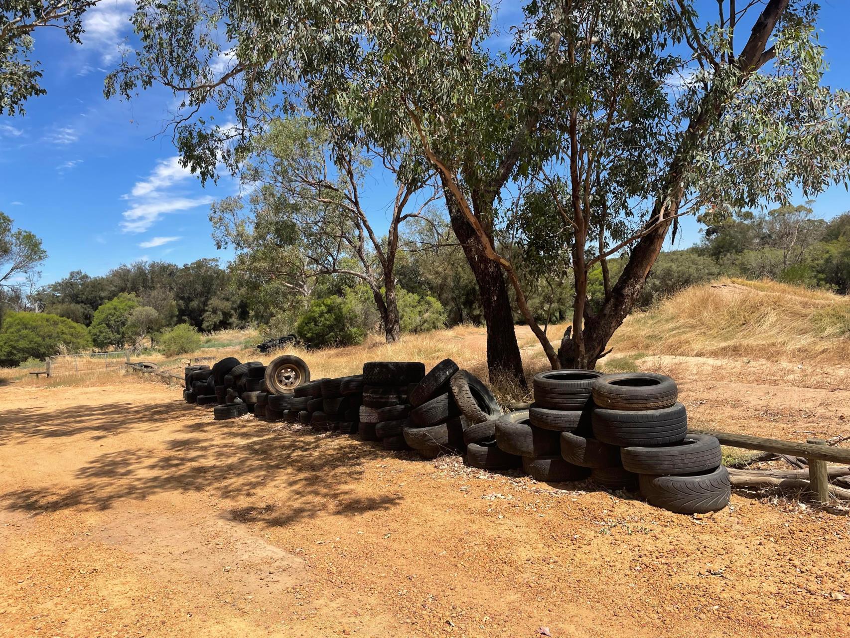 Illegal dumping of tyres at the York Motorcross Track